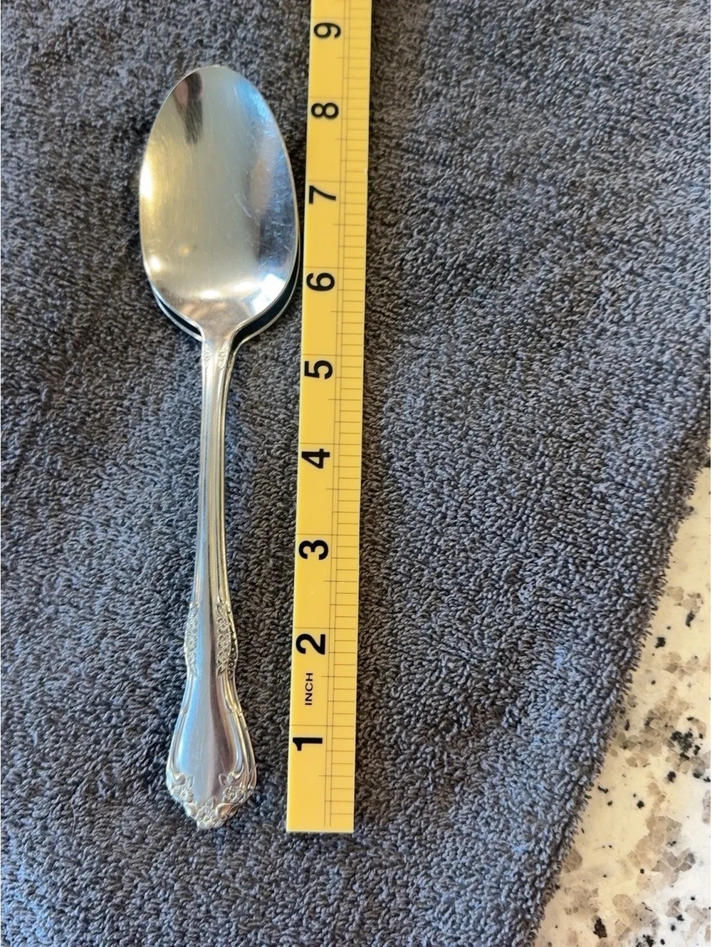 Wm A Rogers Oneida Mansfield Amadeus Stainless Serving Spoons Set of 2 Vintage